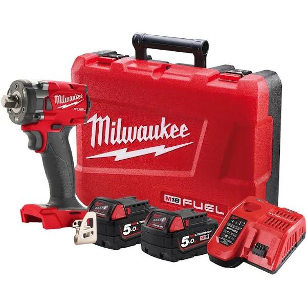 Milwaukee M18 Fuel 1/2" Compact Impact Wrench With Pin Detent Kit - M18FIW2P12-502C