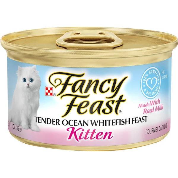 Fancy Feast Kitten Tender Ocean Whitefish Wet Cat Food - 85g