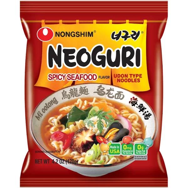 Nong Shim Neoguri Noodle Soup Seafood & Spicy 120g