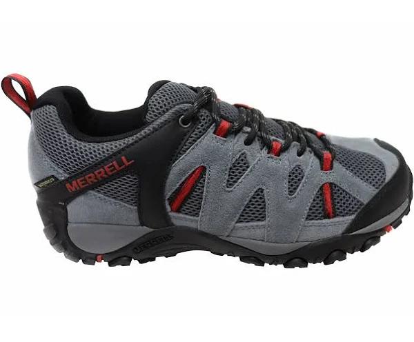 Merrell Mens Deverta 2 Waterproof Comfortable Leather Hiking Shoes - Charcoal - 9.5 US or 27.5 cm