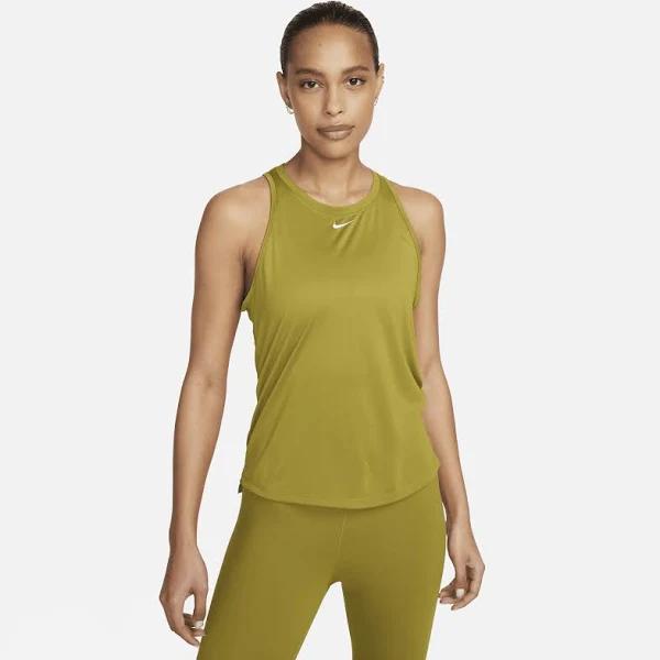 Nike Dri-FIT One Women's Standard Fit Tank - 50% Recycled Polyester - Green