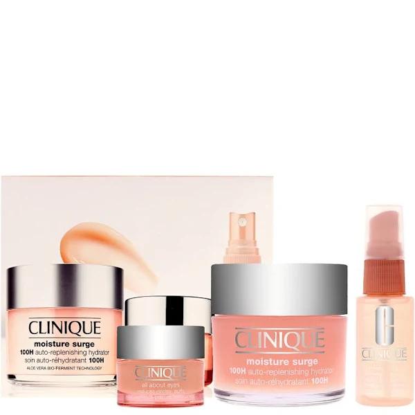 Clinique - Moisture Surge Set: Moisture Surge 100H 125ml+ All about Eyes 15ml+ Moisture Surge Face Spray Thirsty Skin Relief 30ml