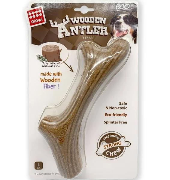 Gigwi Wooden Antler Dog Chew Toy Medium