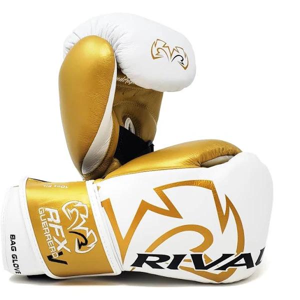 Rival RFX-Guerrero-V Bag Gloves - SF-H White/Gold / 10oz