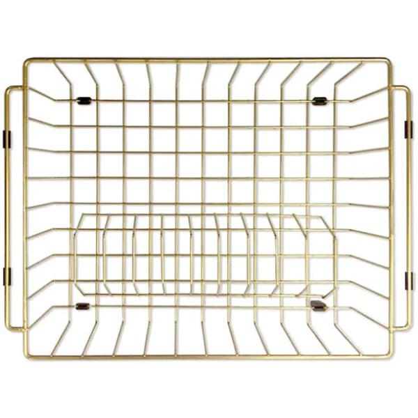 Meir Dish Rack -Brushed Bronze Gold