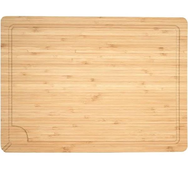 Maxwell & Williams Evergreen Rectangular Tri-Ply Bamboo Board with Juice Groove - 48x35cm