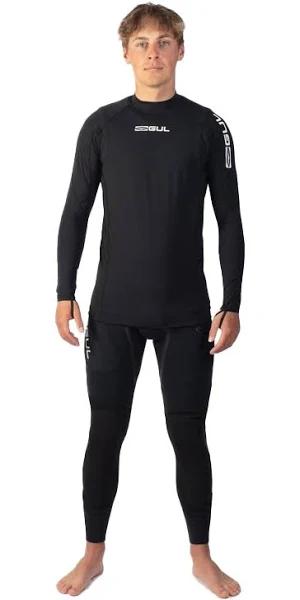 Gul Mens 2023 Evoskin Long Sleeve Rash Vest - Black