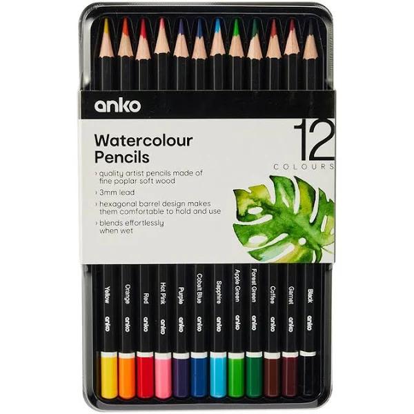 Kmart 12 Pack Watercolour Pencils