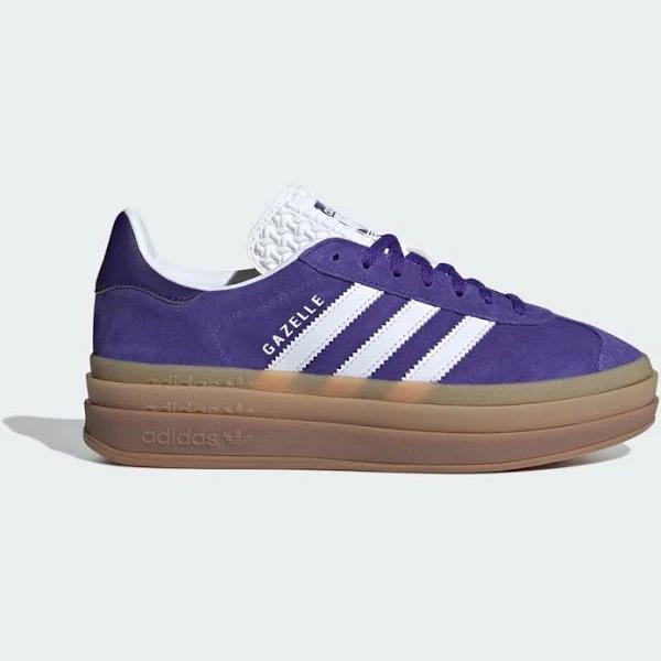 Adidas Gazelle Bold Womens Purple Shoes - Size 8 - Purple / Gum