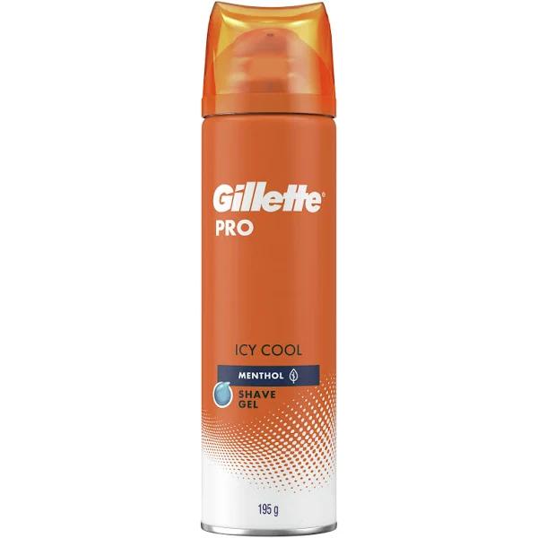 Gillette Pro Icy Cool Menthol Shave Gel 195 G