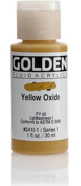 Golden Fluid Acrylic 30ml Yellow Oxide