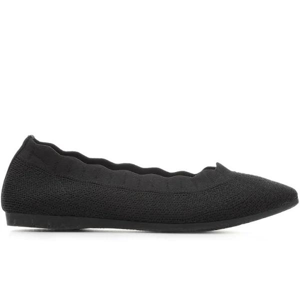 Womens Skechers Cleo 2.0 - Love Spell Black Casual Flat Shoes