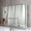 Hollywood Mirror Makeup Mirror,LED Mirror With Light, Smart Mirror,Touch Control,Vanity Mirror 3 Colors Dimmable Light,Tabletop/Wall Silver Mirror