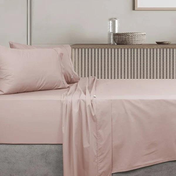 Algodon 300TC Cotton Sheet Set - Double (Blush)