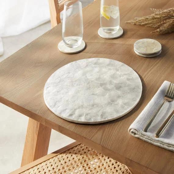 Capiz Placemat White by Freedom