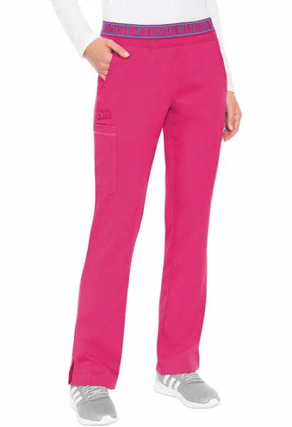 Med Couture Touch Yoga 2 Cargo Pocket Scrub Pants - M - Pink Punch