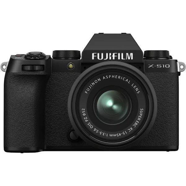 Fujifilm X-S10 Mirrorless Camera With 15-45mm Lens