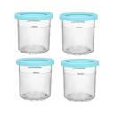 Ice Cream Cup, Ice Cream Containers With Lids For Ninja Creami Pints Nc301 Nc300 Nc299amz Series IC Blue