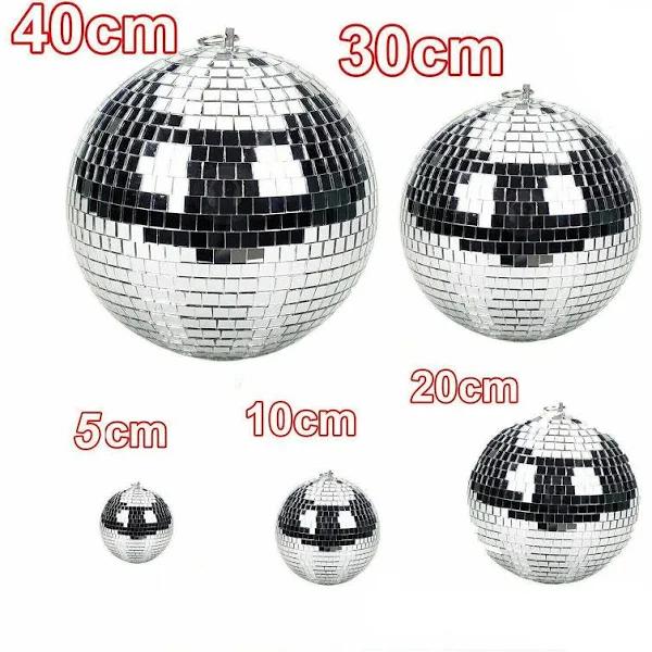 10 20 30 40cm Mirror Ball with Battery Operated Spin Rotating Motor Disco Stage