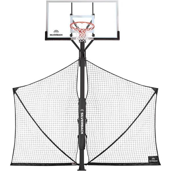 Silverback Basketball Yard Guard Defensive Net System Rebounder with F