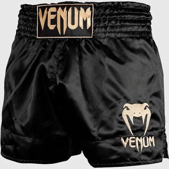 Venum Classic Black/Gold Muay Thai Shorts - 2XL