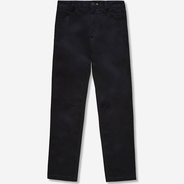 David Jones Calibre Slim Cotton Stretch Chino in Black, Size 32 in