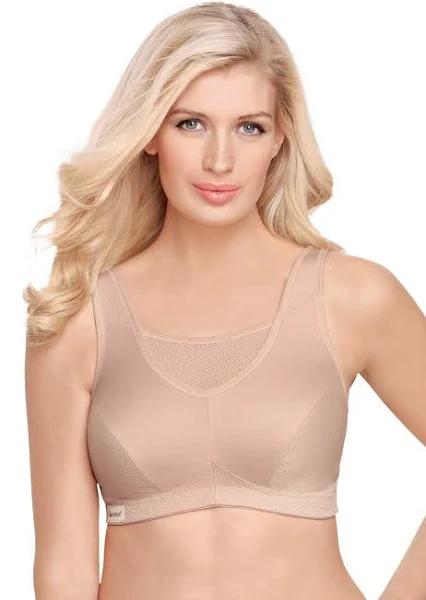 Glamorise No-Bounce Camisole Wire-Free Sports Bra - Cafe - 20E