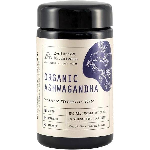 Evolution Botanicals Ashwagandha Organic 15:1 120g