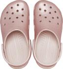 Crocs Kids Pink Classic Glitter Clogs