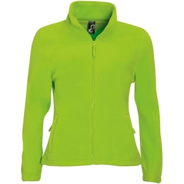 SOLS Womens/Ladies North Full Zip Fleece Jacket (Lime) (XL)