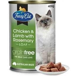 Fussy Cat Grain Free Adult Wet Cat Food Chicken & Lamb With Rosemary 400g