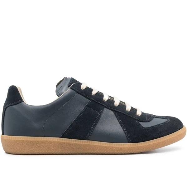 Maison Margiela panelled lace-up sneakers Men Blue