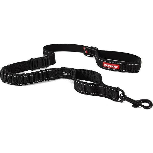 EzyDog Dog Leash Zero Shock 120cm Black