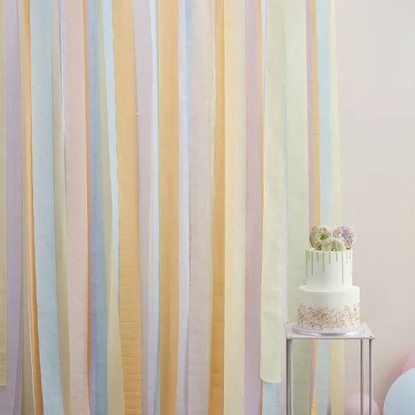 Ginger Ray Mix It Up Large Streamer Pastel Backdrop