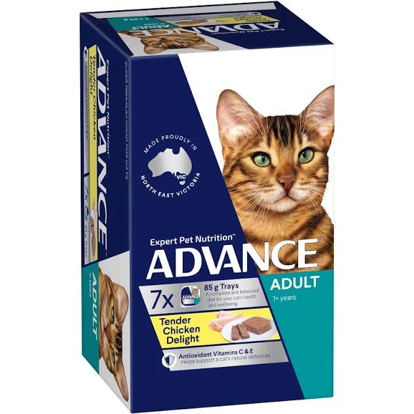 Advance Adult Cat Food 7x85g Tender Chicken Delight