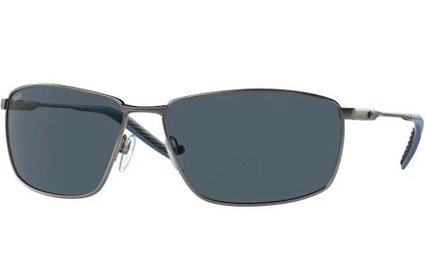 Costa Del Mar Turret Sunglasses Matte Dark Gunmetal / Gray 580P