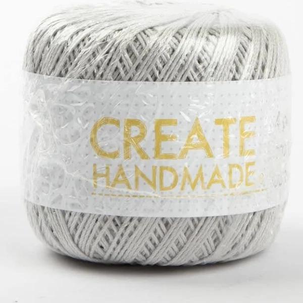 Create Handmade Crochet Cotton Silver (4 Ply)