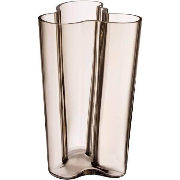 Iittala 1051431 Alvar Aalto Collection Vase, Crystal Glass, Linen