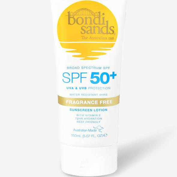 Bondi Sands Fragrance Free Sunscreen Lotion SPF50+ 150ml