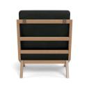 Palm Springs Leather Armchair Black by Freedom