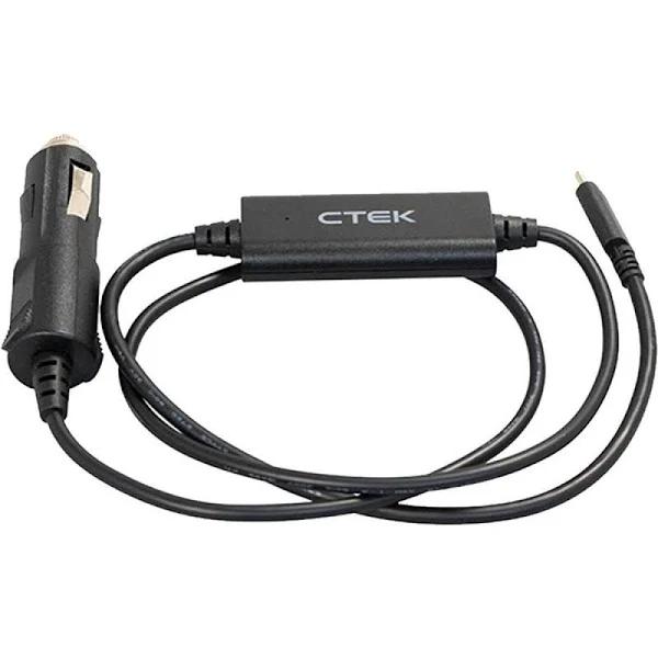 CTEK USB C Charge Cable 12V Plug for CS Free Portable Battery Charger and Maintainer