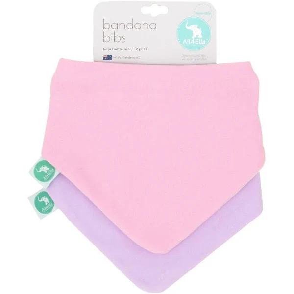 All4Ella Bandana Bibs 2pk - Pink