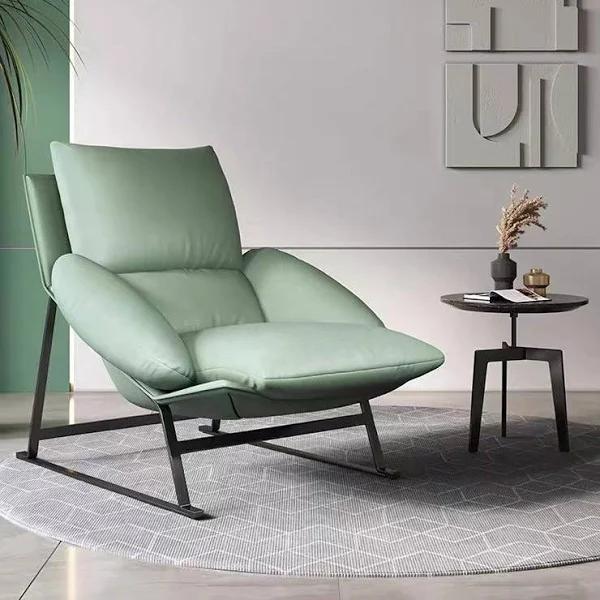 Armchair/Greeny PU Leather Down Filled Cushion Single Sofa/Armchair/PU Leather