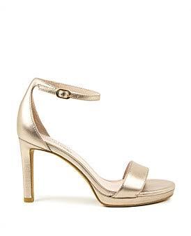 David Jones Edward Meller Sylvia90 Platform Sandal in Rosegold, Size 41 EU