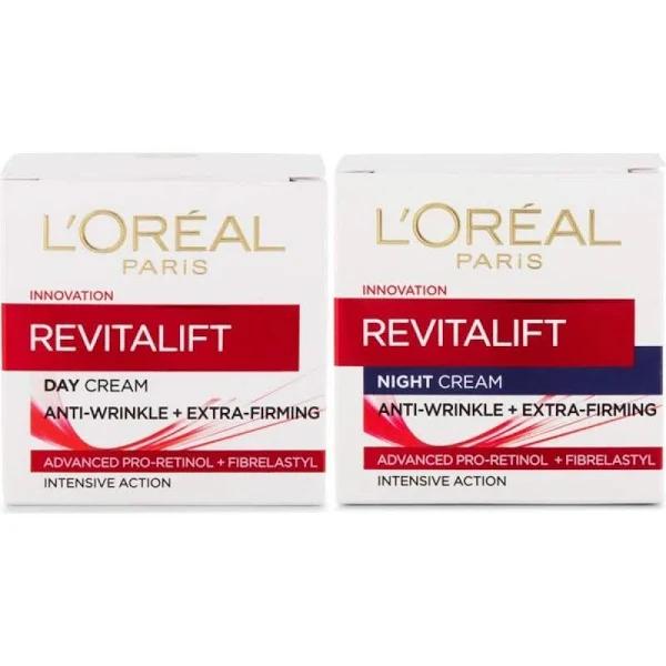 L'Oreal Paris Revitalift Hydrating Anti-wrinkle + Extra Firming Day & Night Cream 50ml Duo - AfterPay & zipPay Available