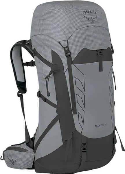 Osprey Talon Pro 40L Mens Hiking Backpack - Silver Lining - S/M