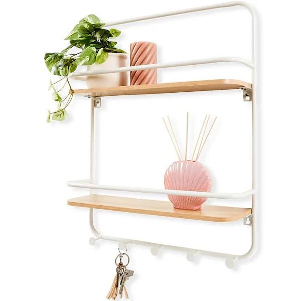 Over The Door Shelf and Hooks - Anko - AfterPay & zipPay Available