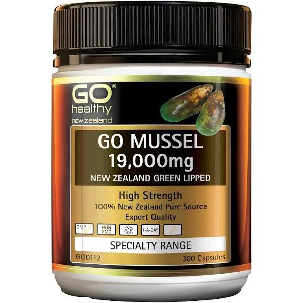 GO Healthy Go Mussel 19,000mg, 300 Capsules