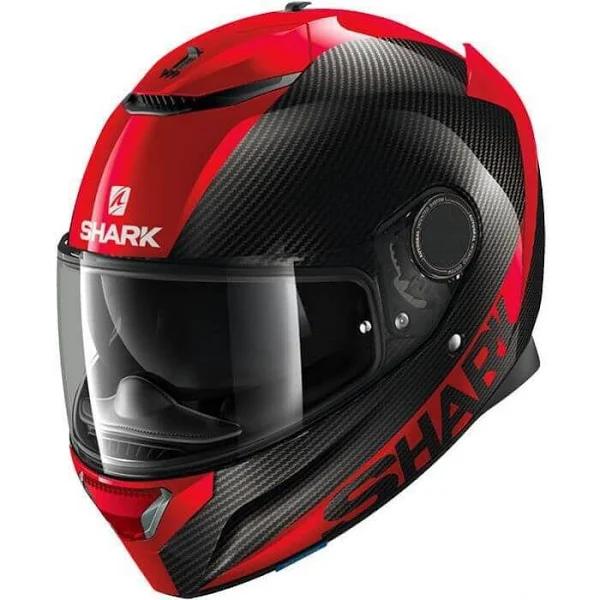 Shark Spartan Carbon Skin Helmet - Black/Red - XL