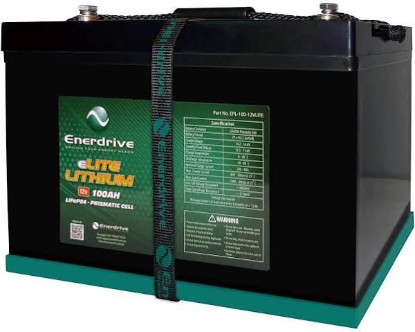 Enerdrive 12V 100Ah Elite Lithium Battery